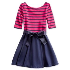 Ralph Lauren Striped Ponte Dress